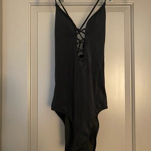 Black Victoria’s Secret one piece bathing suit